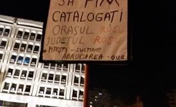 Photo of MANIFESTANȚII DIN PITEȘTI CĂTRE PRIMAR:”IONICĂ,IONICĂ,ȘTIM CĂ ȚI-ESTE FRICĂ!”