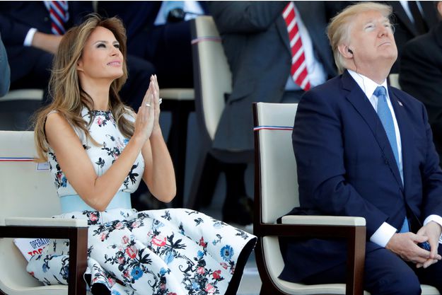 Donald et Melania Trump assistent a leur premier defile du 14 juillet1 46236