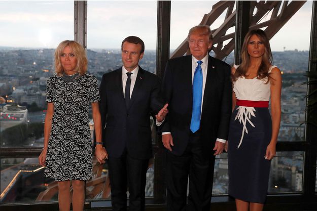 Le couturier de Melania Trump Sa robe de diner est un clin d oeil au drapeau francais1 7b38c